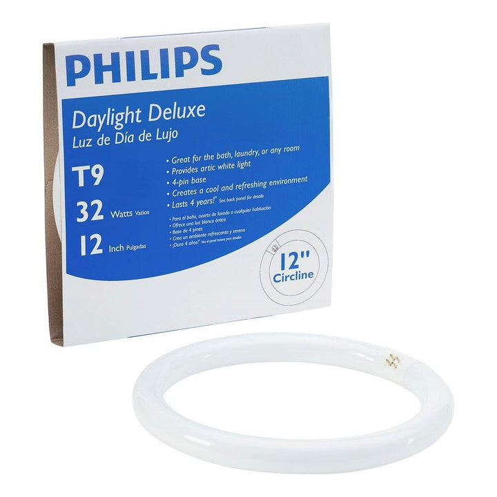 Philips 32-Watt 12 in. T9 Circline Linear Fluorescent Tube Light Bulb, Daylight Deluxe (6500K)