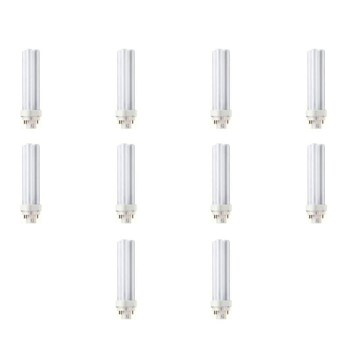 Philips 13-Watt G24q-1 CFLni 4-Pin Plug-In Light Bulb, Cool White 4100K (10-Pack)