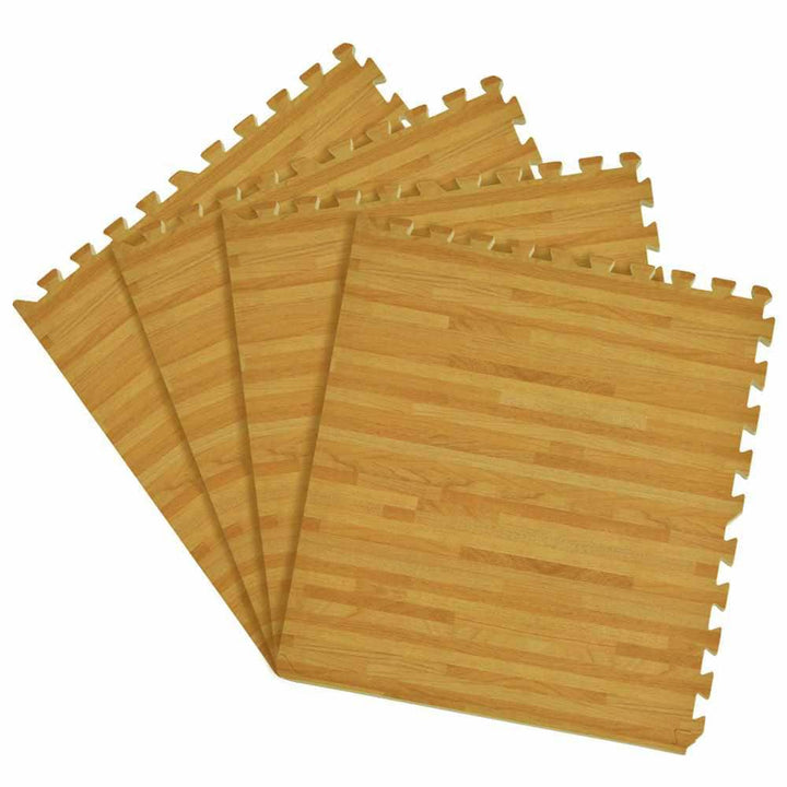 ACHIM Pine 24 in. x 24 in. Interlocking Foam Anti-Fatigue Tiles (16 sq. ft./Case)