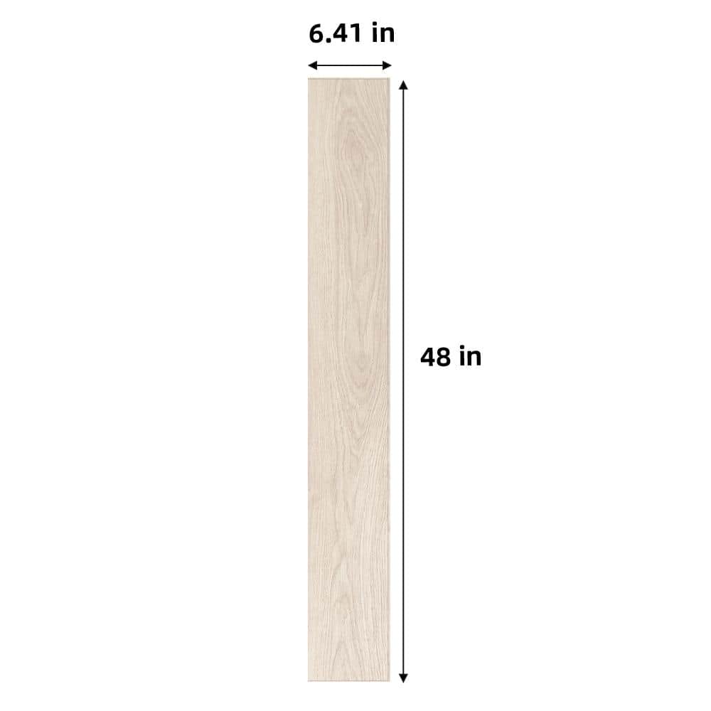 Dekorman Proteco+ Platinum White Oak EIR 12mm T x 6.41" W Uniclic HDF AC4 Waterproof Laminate Wood Flooring (21.2 sq. ft./Case)