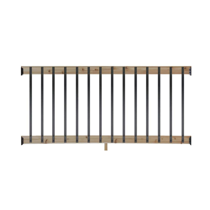 ProWood 6 ft. Cedar Rail Kit with Aluminum Rectangular Balusters