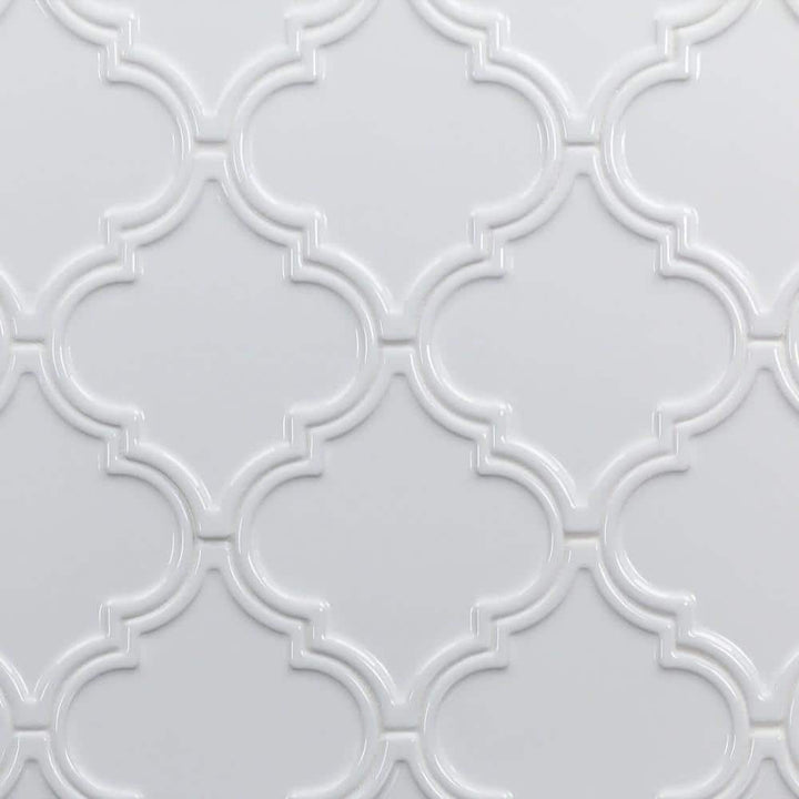 Ivy Hill Tile Vintage Lantern White 6-1/4 in. x 7-1/4 in. x 10 mm Ceramic Wall Mosaic Tile (30-Piece) (4.8 sq. ft./Box)