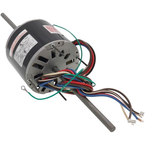 Century RA1036 blower motor - side view (Type: Permanent Split Capacitor; Voltage: 208/230V)