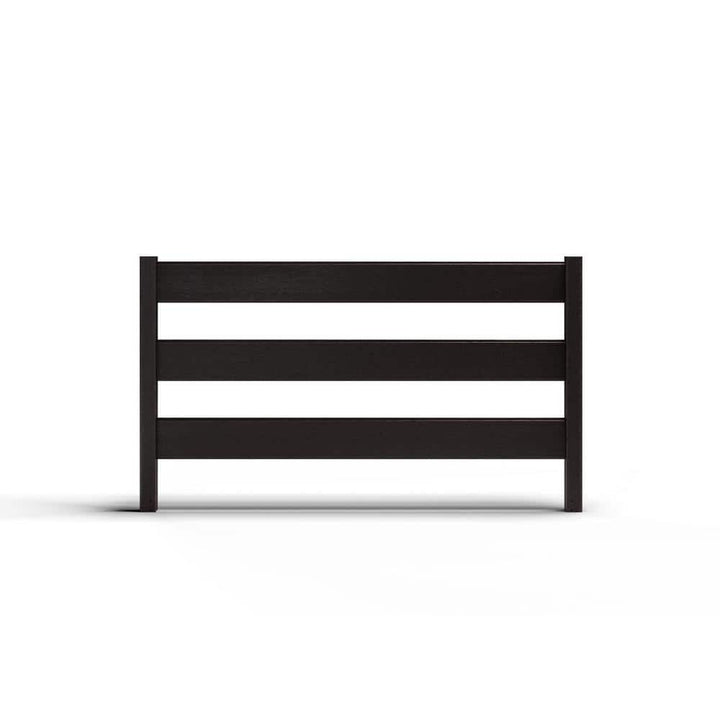 Natures Composites Composite Modern 3-Board Ranch Rail (4 ft. H x 5.75 ft. W) Raven (Black)