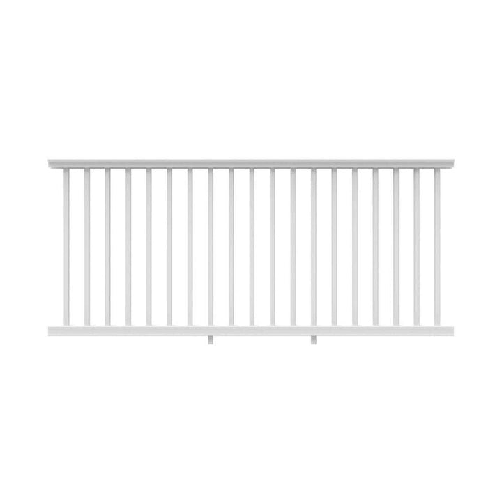 RDI 6 ft. x 42 in. Square Baluster Transform Rail Kit in Satin White