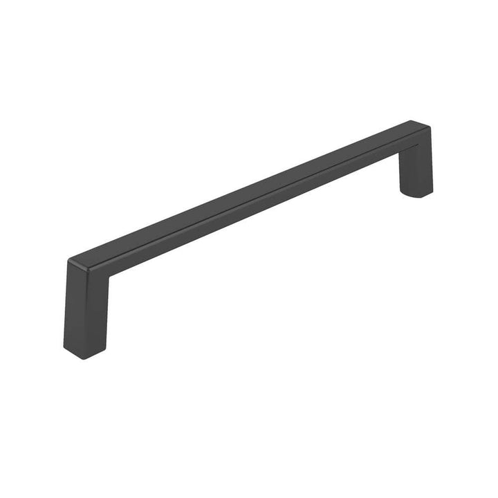 Richelieu Eglinton 6 in. (152 mm) Center-to-Center Matte Black Rectangular Cabinet Bar Pull