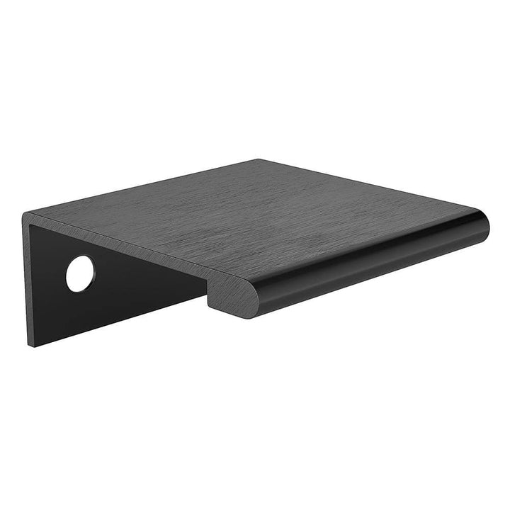 Richelieu 1 in. (25 mm) Brushed Black Contemporary Drawer Edge Pull