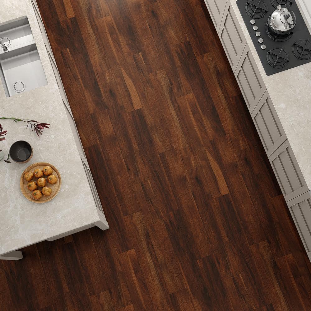 Krono Original River Penfold Hickory 10 mm T x 8 in. W Waterproof Laminate Wood Flooring (18.6 sqft/case)