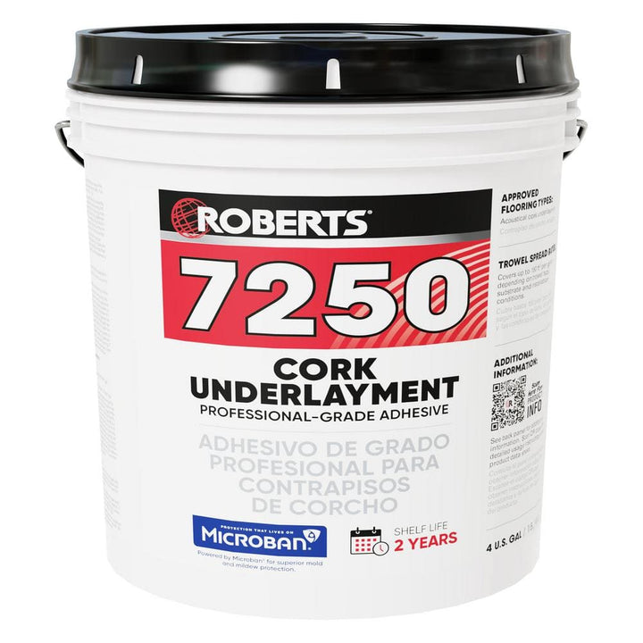 ROBERTS 7250 16 qt. (4 Gal.) Professional-Grade Cork Underlayment Floor Adhesive