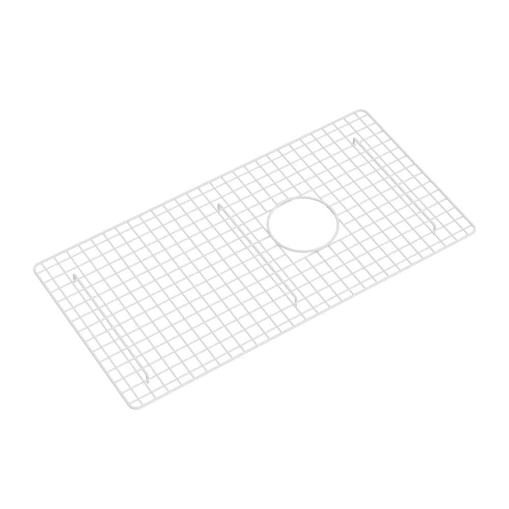 ROHL White Stainless Steel Bottom Grid - 14.63 in x 29.13 in