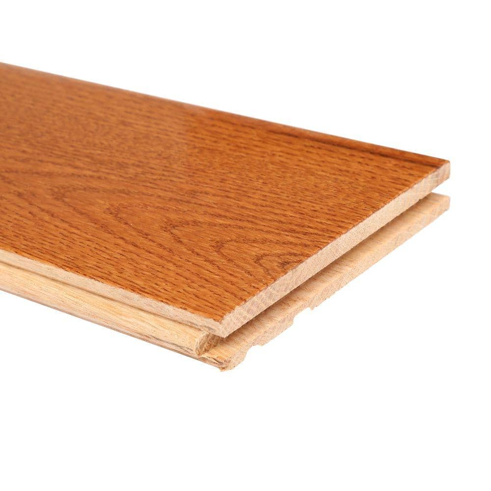 Bruce American Home Gunstock Oak 3/4 in. T x 5 in. W Smooth Solid Hardwood Flooring (23.5 sq.ft./ctn)