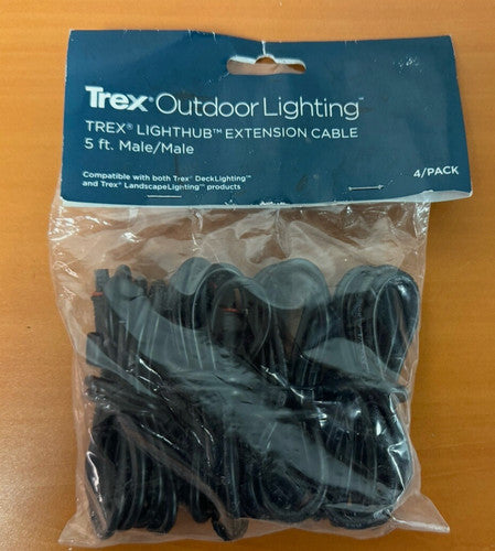 Trex Lighthub Wire Extension Cable 5' 4/Pack