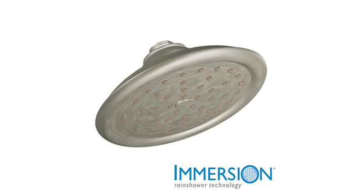 Moen ExactTemp Chrome 1-Spray Rain Shower Head, 2.5 GPM (9.5 LPM)