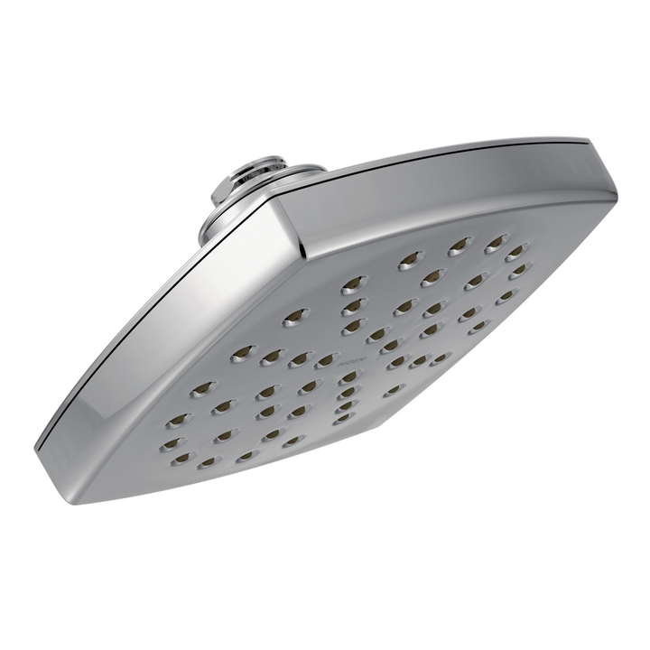 Moen Polished Nickel 1-Spray Rainshower Head, 6" Diameter, 1.75 GPM (6.6 LPM)