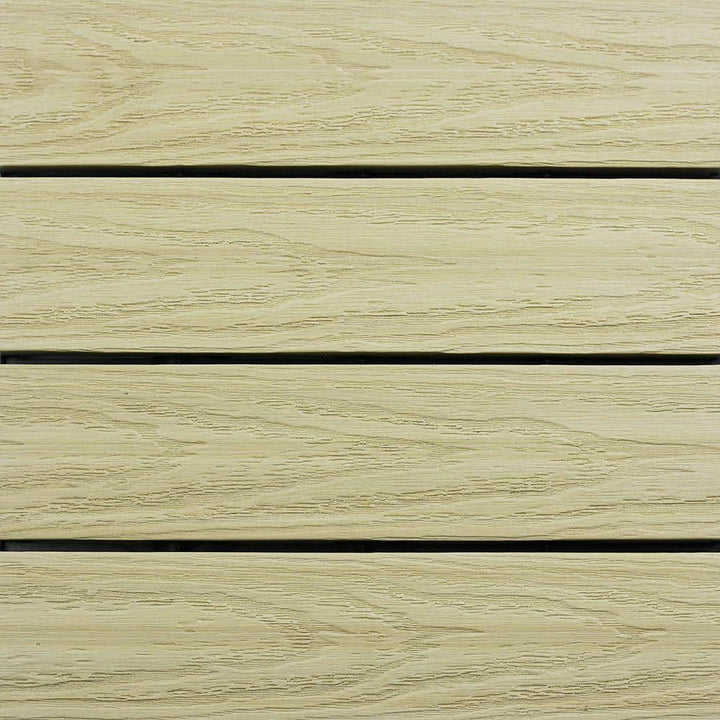NewTechWood UltraShield Naturale 1 ft. x 1 ft. Quick Deck Outdoor Composite Deck Tile Sample in Sahara Sand