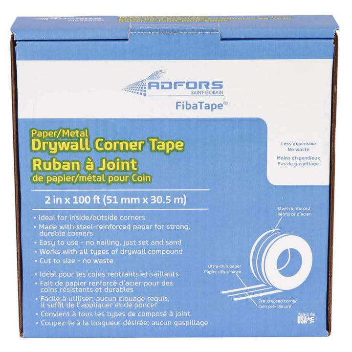 Saint-Gobain ADFORS FibaTape 100 ft. Metal Drywall Corner Tape