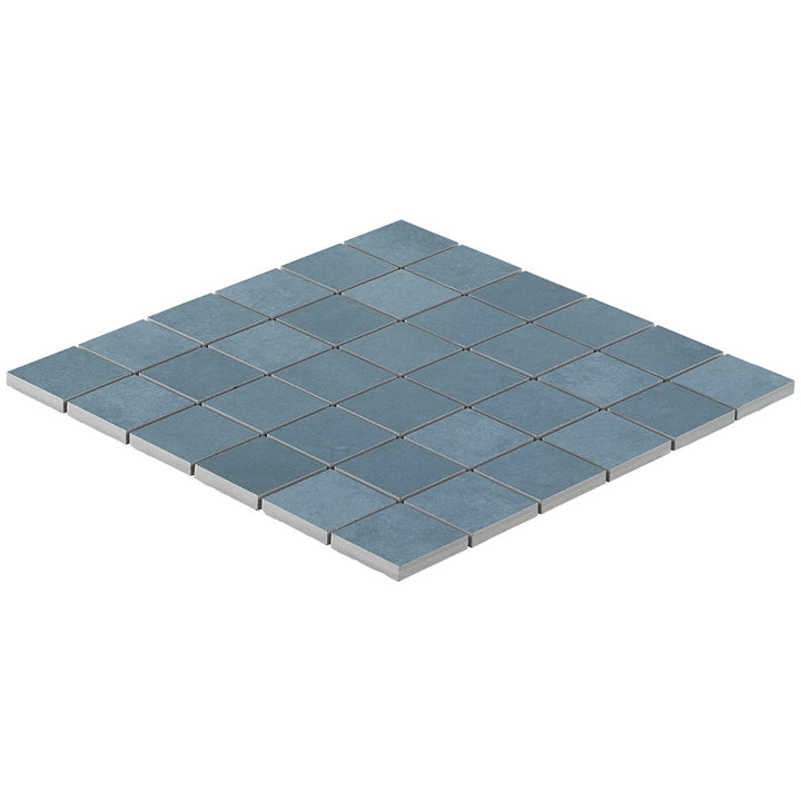 Bond Indio Blue 2x2 Matte Porcelain Mosaic Tile - Italian Made