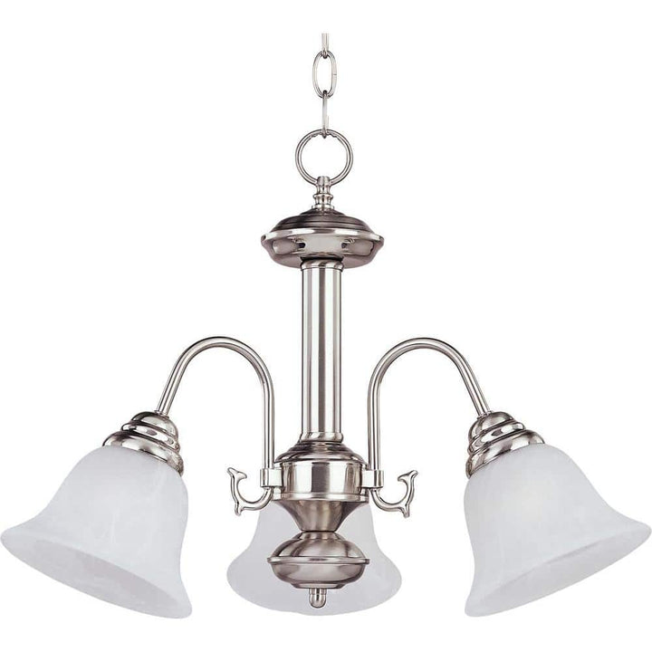 Maxim Lighting Malaga 3-Light Satin Nickel Mini Chandelier