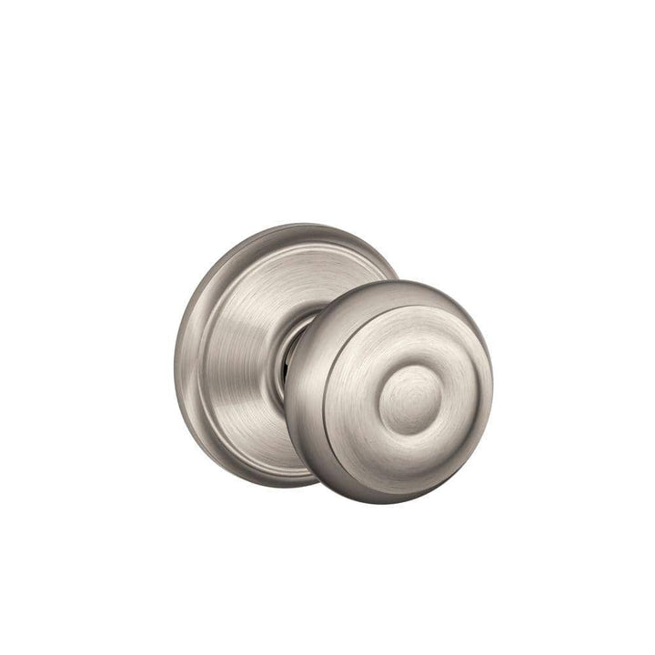 Schlage Georgian Satin Nickel Passage Hall/Closet Door Knob, F10 V GEO 619