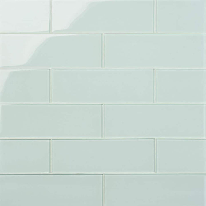 Ivy Hill Tile Contempo Seafoam 4 in. x 12 in. x 8mm Polished Glass Subway Wall Tile (1 sq. ft.) (15 pieces, 5 sq. ft./Box)
