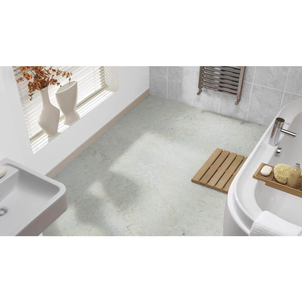 Marmoleum Cinch Loc Seal Seashell 9.8 mm T x 11.81 in. W x 11.81 in. L Laminate Flooring (6.78 sq. ft./case)