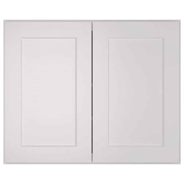 HOMEIBRO 30-in. W x 24-in. D x 24-in. H in Shaker Dove Plywood Ready to Assemble Wall Bridge Kitchen Cabinet with 2 Doors