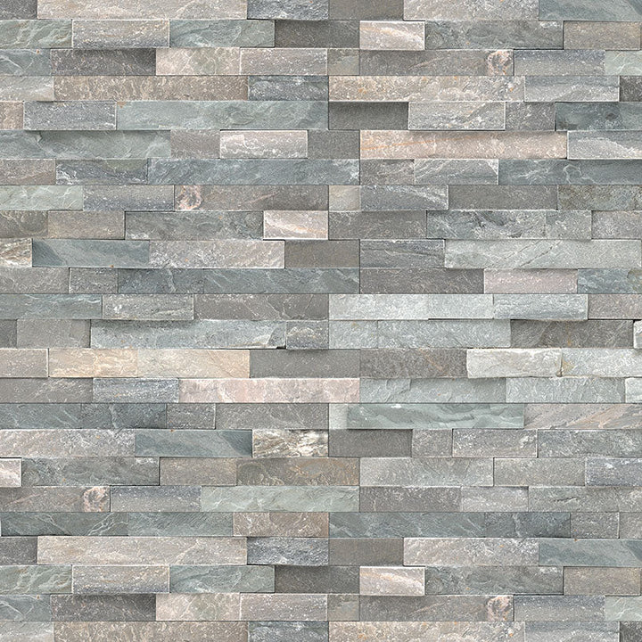 Sierra Blue Ledger Panel 6 in. x 24 in. Natural Quartzite Wall Tile (4 sq. ft./case)