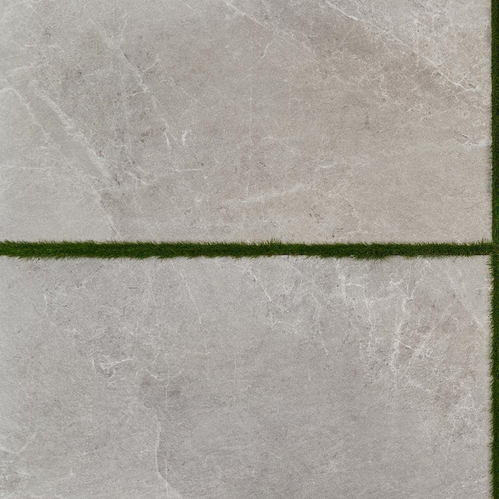 Ivy Hill Tile LithoTech 23.62 in. x 47.24 in. x 0.78 in. Silver Gray Matte Porcelain Floor Paver Tile (7.74 sq. ft./Each)