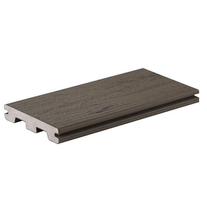TimberTech Composite Terrain 1 in. x 6 in. x 1 ft. Grooved Silver Maple Composite Sample (Actual: 0.94 in. x 5.36 in. x 1 ft)