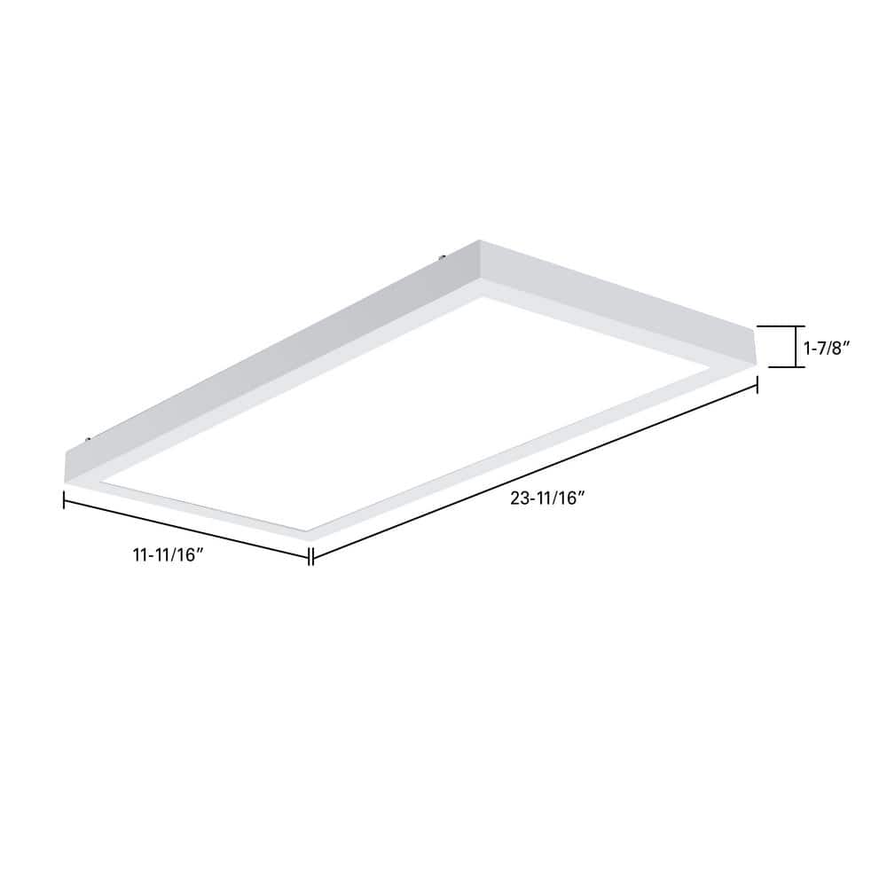 Metalux 1 ft. x 2 ft. Integrated LED Panel Light, Selectable 3000/2400/1800 Lumens and 2700/3000/3500/5000 Sel CCT