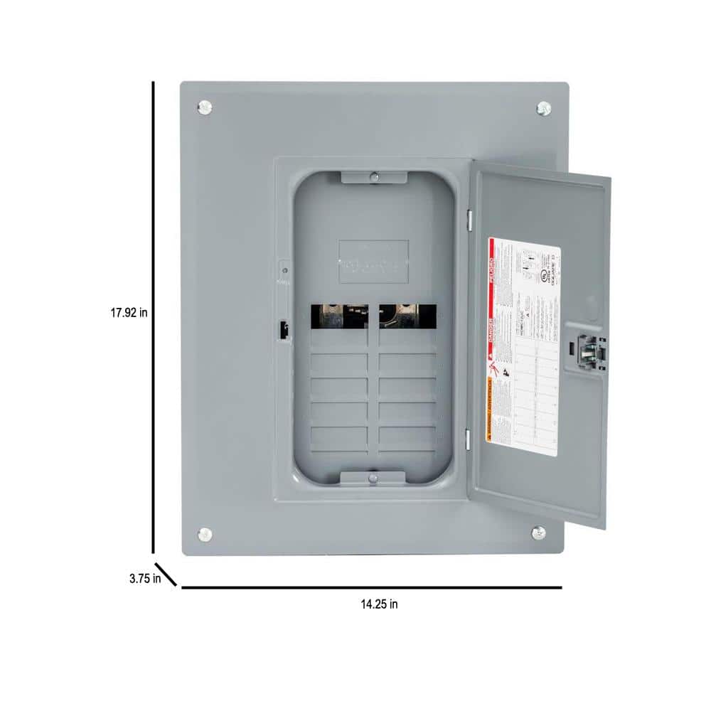 Square D Homeline 125-Amp 12-Space 24-Circuit Indoor Convertible Plug-On Neutral Load Center - HOM1224L125PC