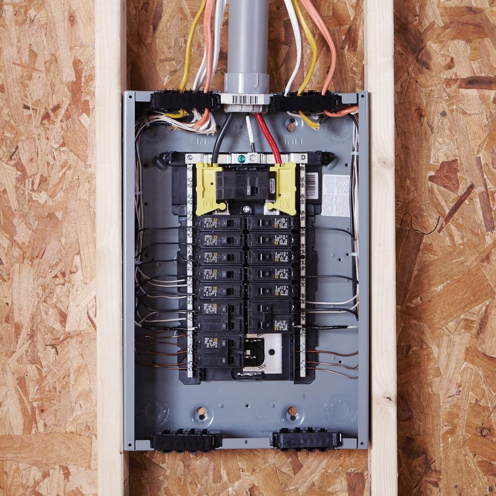 Square D Homeline Qwik-Grip 100-Amp 20-Space 40-Circuit Indoor Main Breaker Plug-On Neutral Load Center - HOM2040M100PQCVP