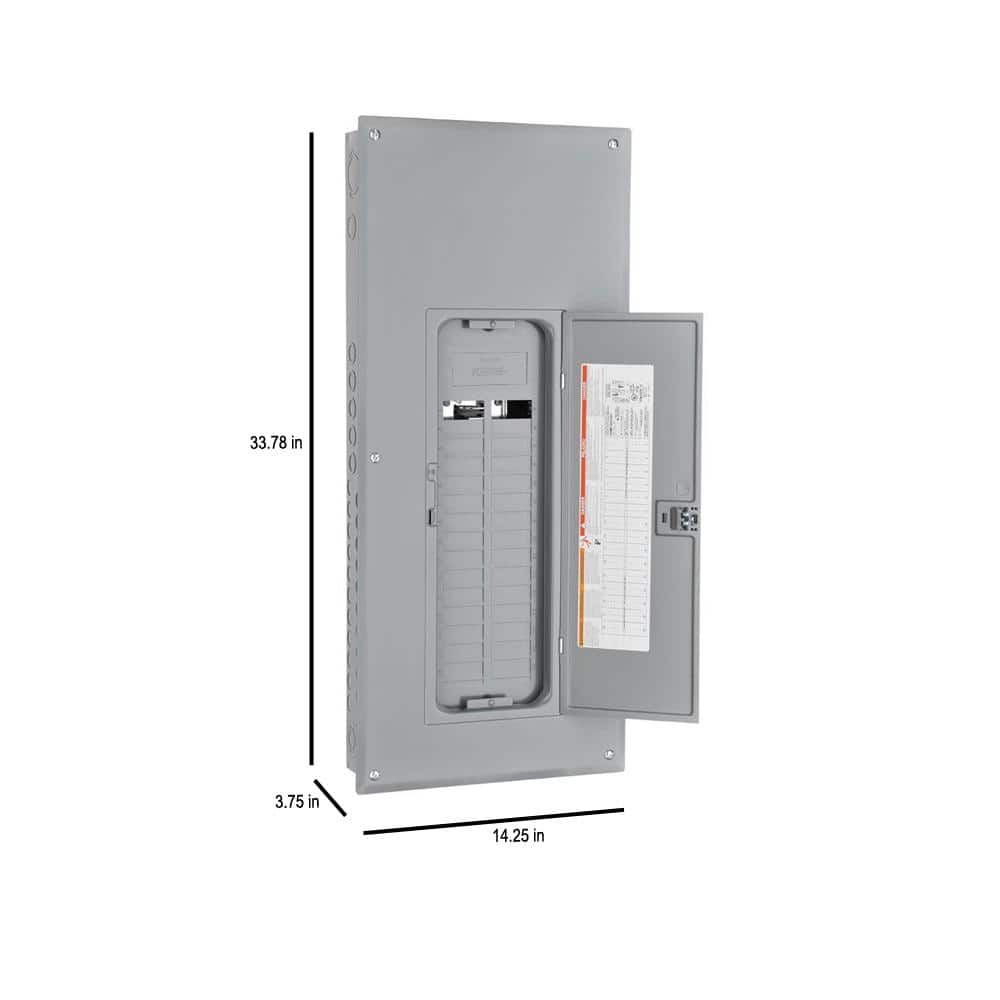 Square D Homeline 225 Amp 30-Space 60-Circuit Indoor Convertible Main Lugs Load Center with Cover