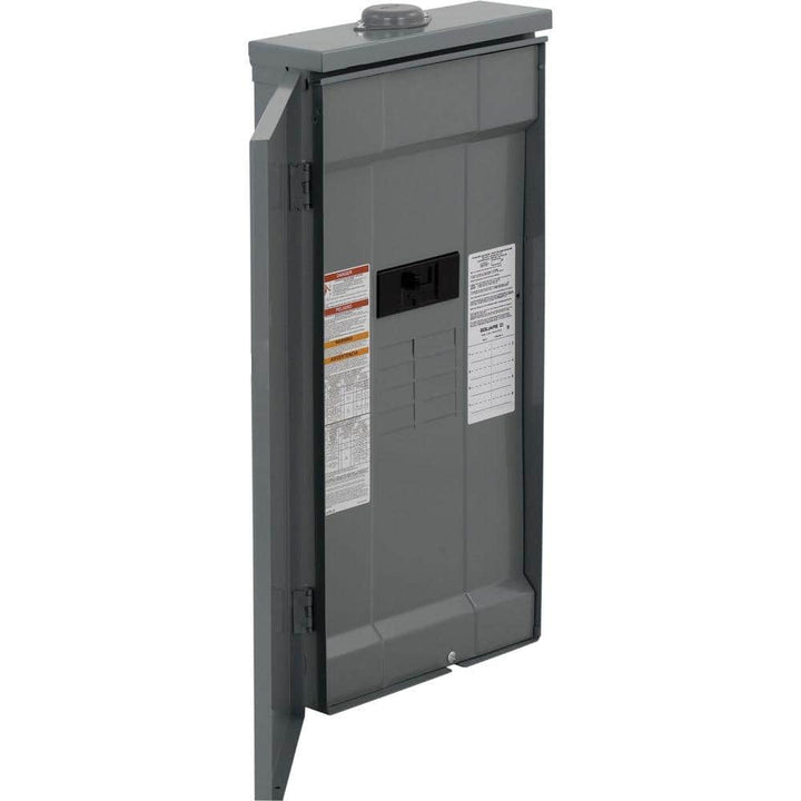 Square D Homeline 200-Amp 8-Space 16-Circuit Outdoor Main Breaker Plug-On Neutral Load Center - HOM816M200PFTRB