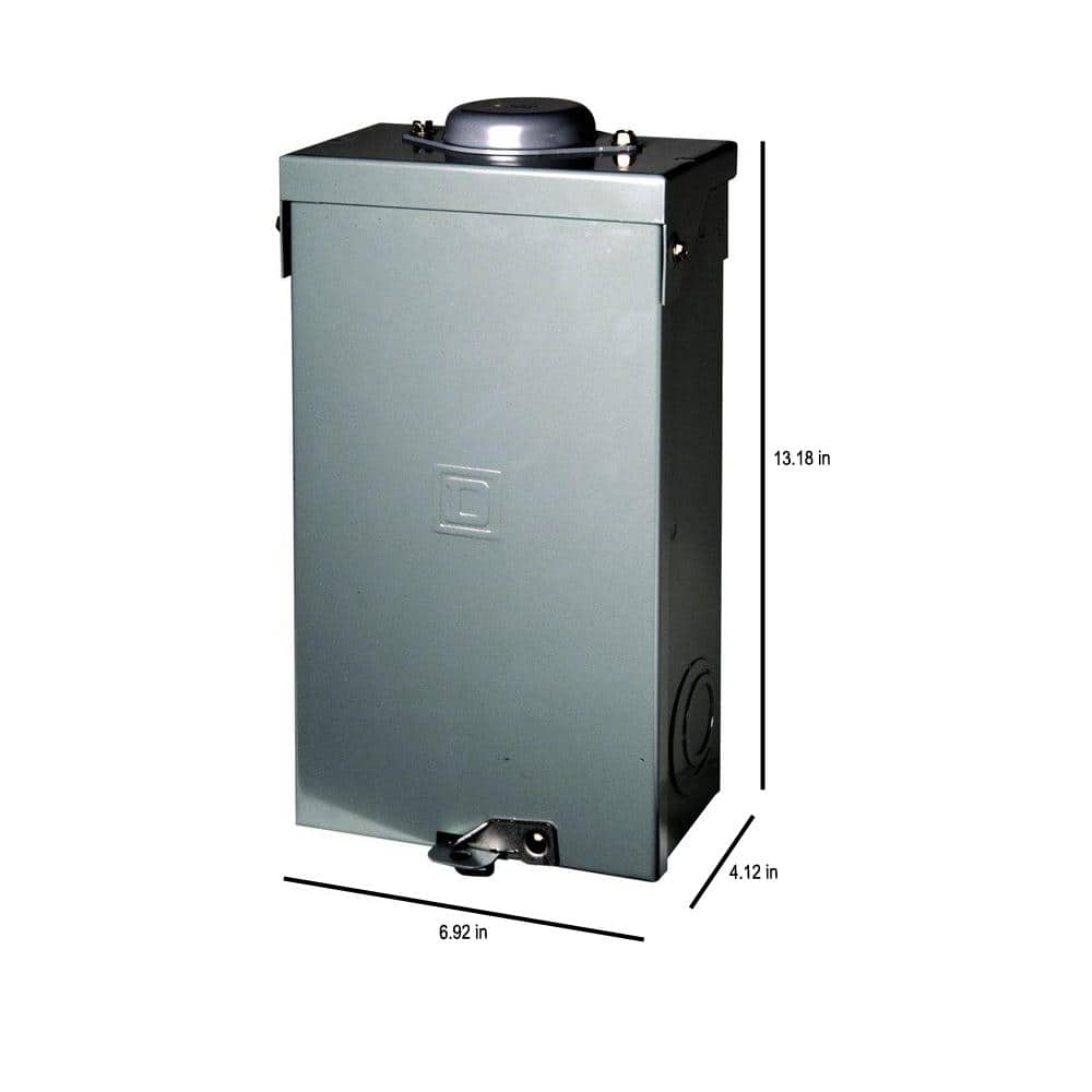 Square D QO 100 Amp 2-Pole Outdoor Circuit Breaker Enclosure with QO2100 Breaker Included