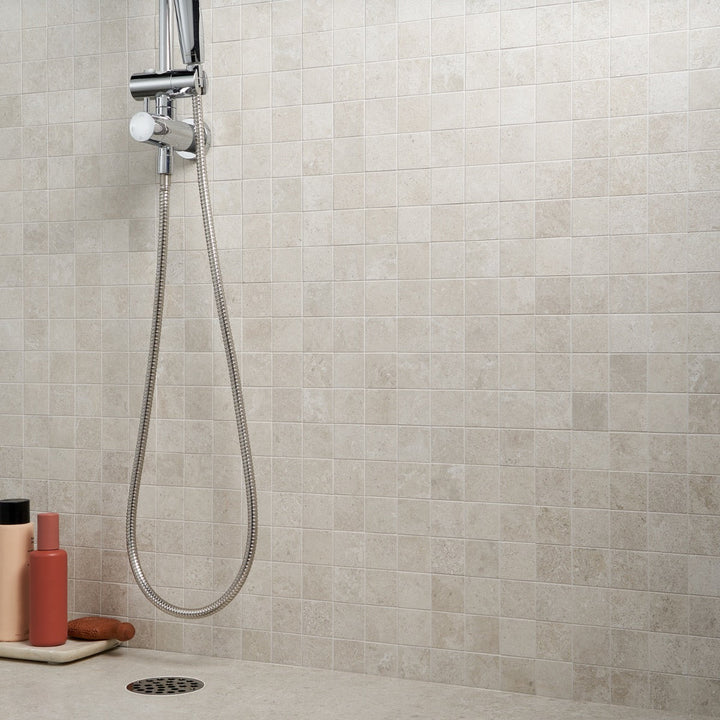 Saint Remy Avorio White 2x2 Matte Mosaic Tile - Lux Tile
