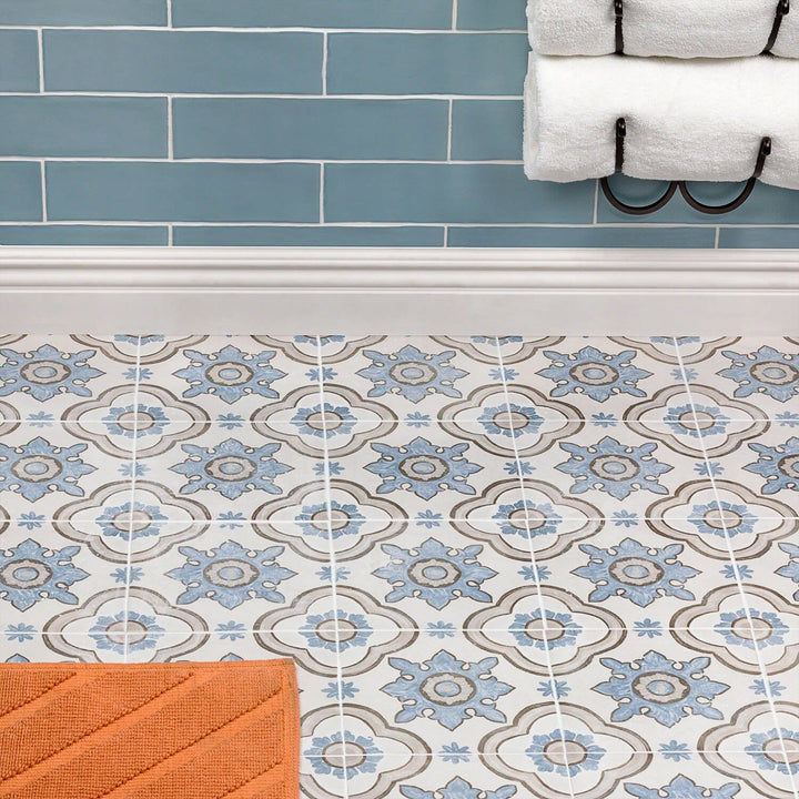 Amadora Basma Multicolor 8x8 Matte Porcelain Tile - Lux Tile