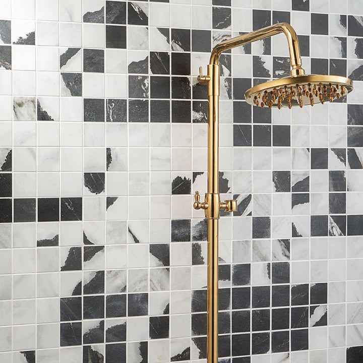 DreamStone Panda White 2x2 Matte Porcelain Mosaic Tile