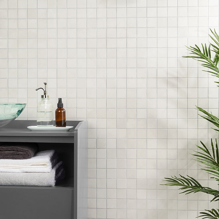 Clay Calm White 2x2 Matte Porcelain Mosaic Tile - Durable & Stylish