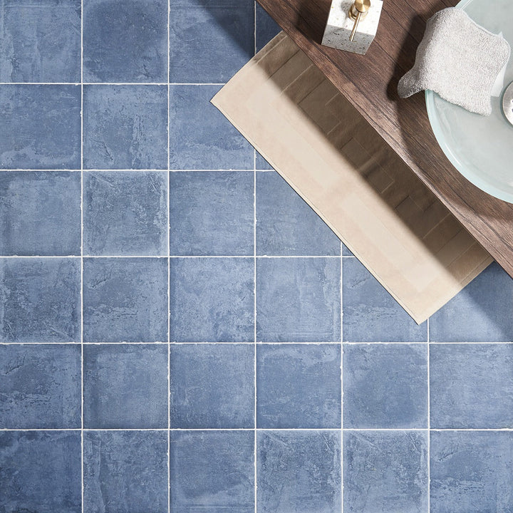 Alesso Indigo Blue 8x8 Matte Porcelain Tile - Lux Tile