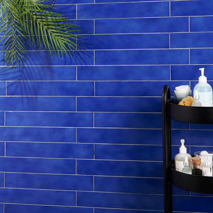 Cavallo Poseidon Blue 3x18 Glossy Porcelain Subway Tile - Lux Tile