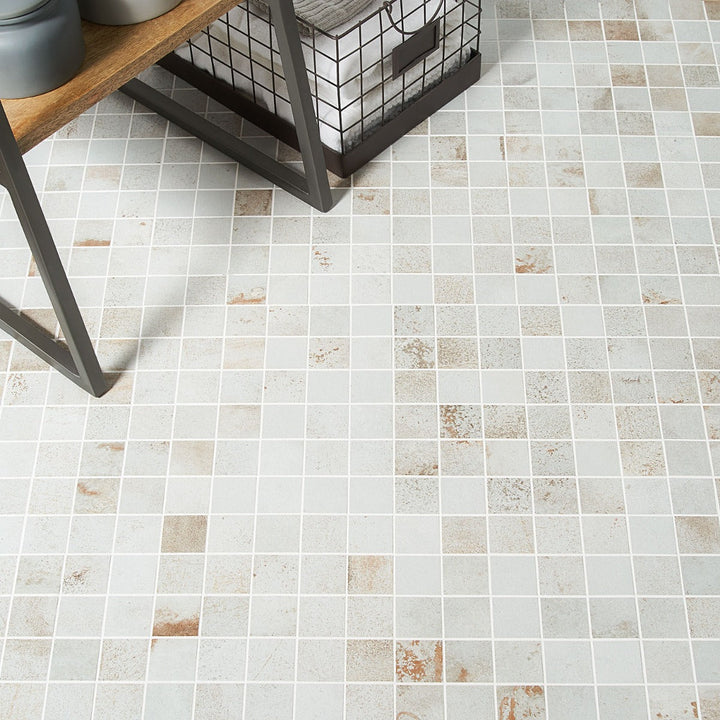 Angela Harris Flatiron White 2x2 Matte Porcelain Mosaic Tile