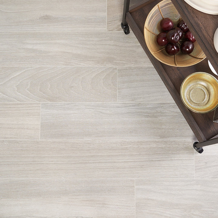 Silkwood Gray Matte Porcelain Tile - 8x48 Wood Look