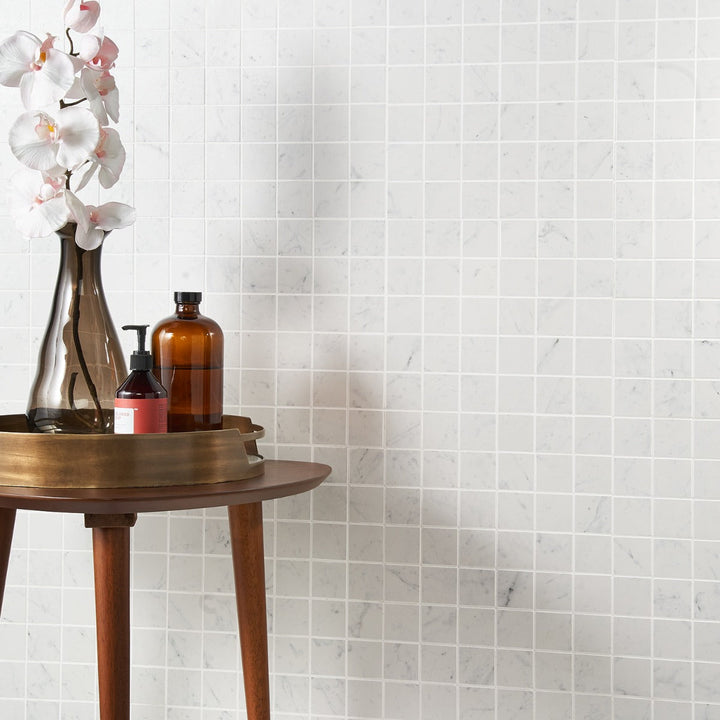 DreamStone Carrara Giola 2x2 Matte Porcelain Mosaic Tile