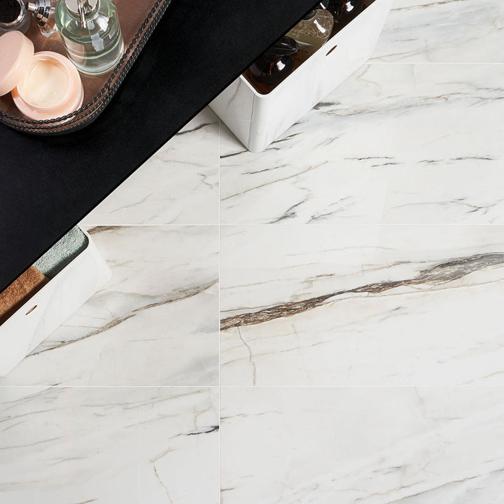 DreamStone Carpaccio Polished Porcelain Tile 12x24 - Lux Tile