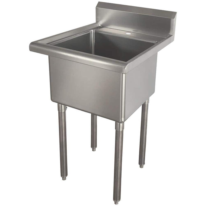 AmeriHome 21.5 in. x 24 in. Stainless Steel Utility Wall Mount Sink