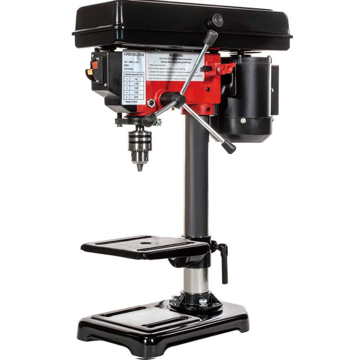 Stark 8 in. Stationary Benchtop 5-Speed Wood Workbench Drill Press Station with 1/2 Chuck Capacity