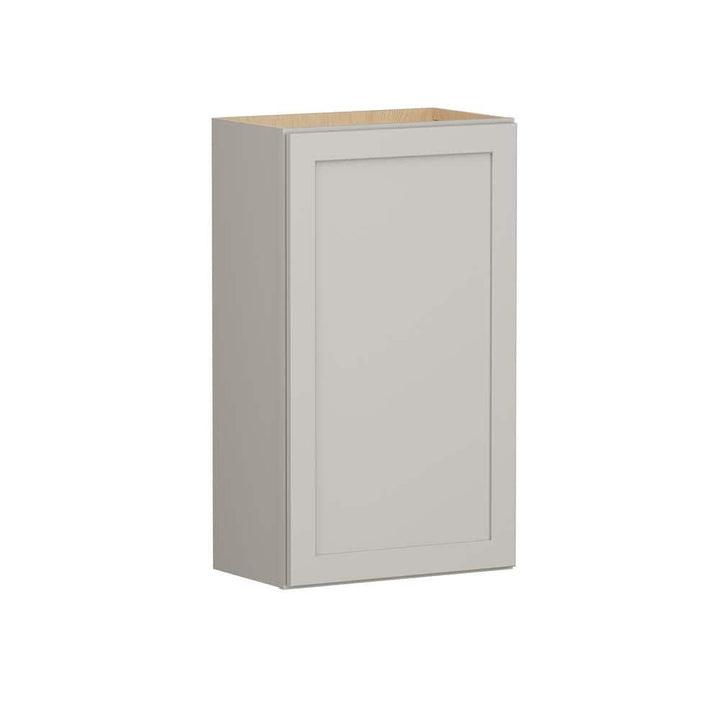 Shaker Full Overlay 21 in. W x 12 in. D x 36 in. H Plywood Assembled Wall Kitchen Cabinet in Stone Gray