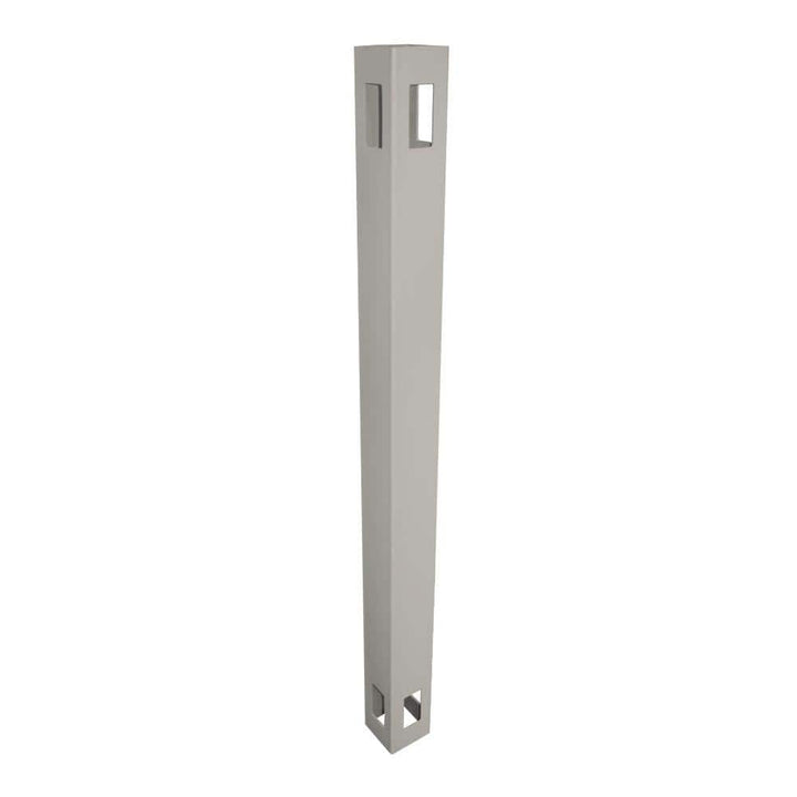 Weatherables 4 in. x 4 in. x 7 ft. Tan Vinyl Fence 3-Way Post