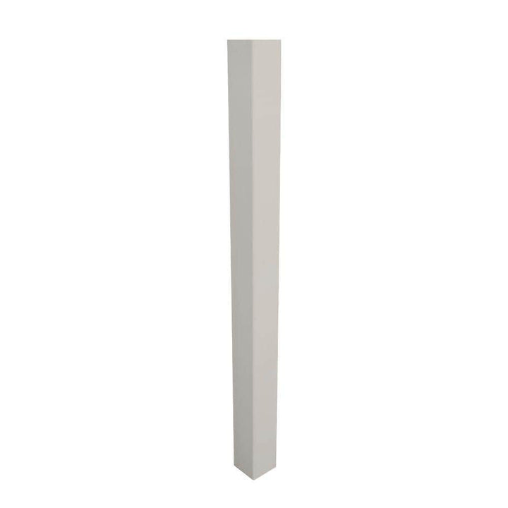 Weatherables 4 in. x 4 in. x 6 ft. Tan Vinyl Fence Blank Post